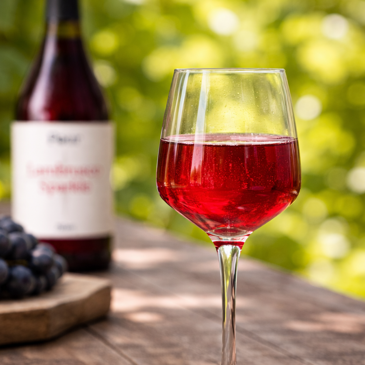 Pour Lambrusco Sparkle