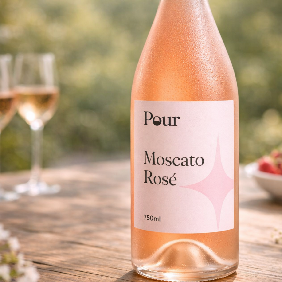 Pour Moscato Rosé